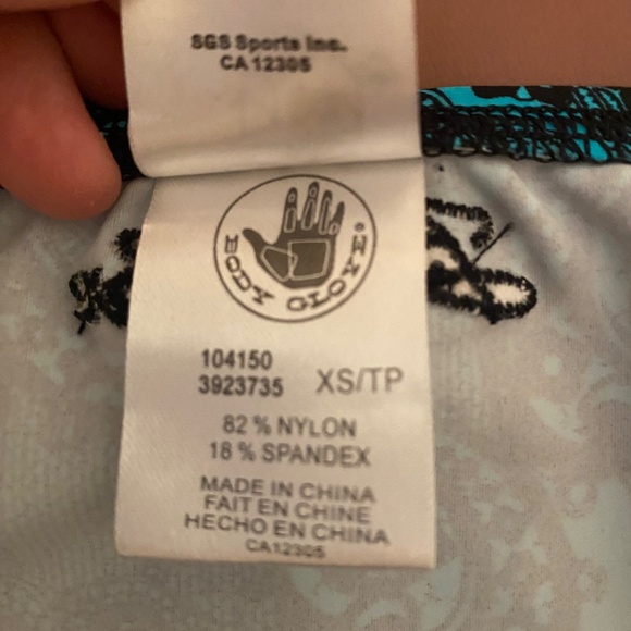 Body Glove bikini lace print black and turquoise NEW - Picture 11 of 14